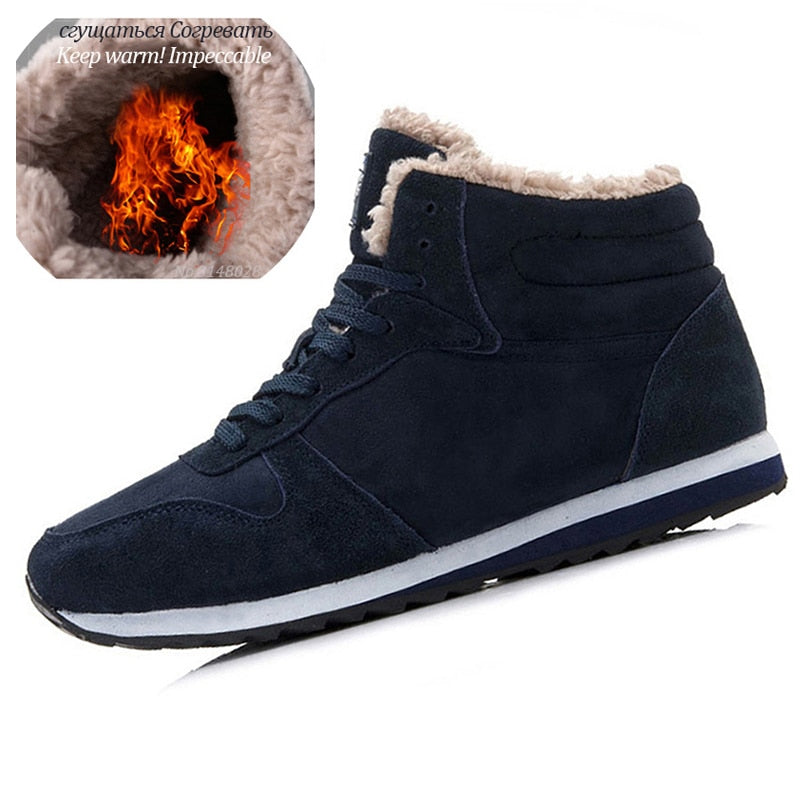 Men Boots Men Winter Shoes Plus Size Keep Warm Ankle Boots Hombre Leather