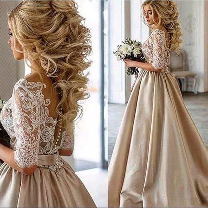 Luxury Wedding Party Lace Dress Formal Pattern