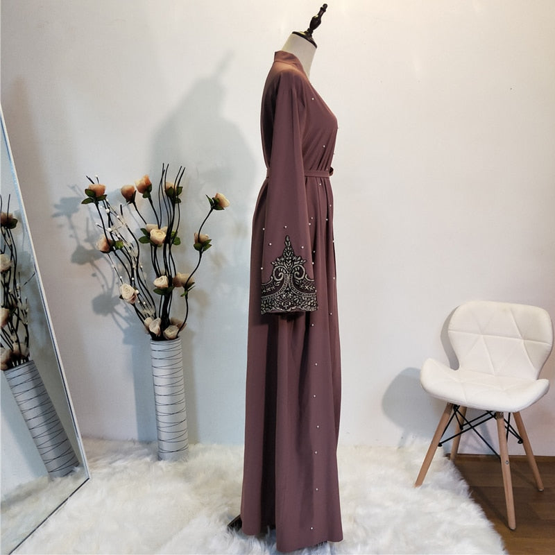 Kimono Cardigan Muslim Hijab Dress Abayas For Women Robe Femme