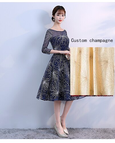 Homecoming Dresses: Elegant Sweetheart Short Prom Dresses Navy Blue