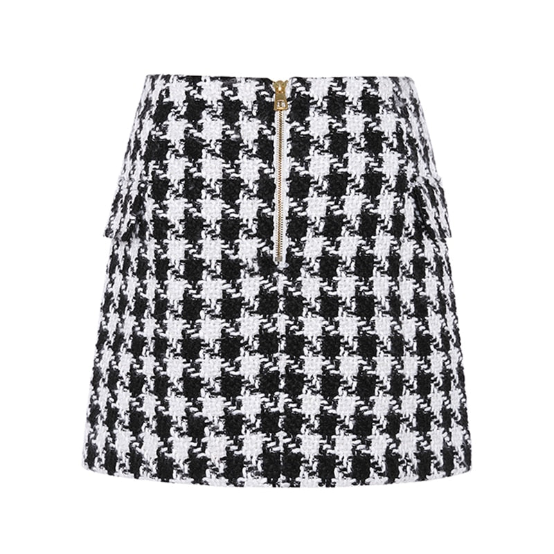HIGH STREET Fashion Runway Designer Skirt Women Lion Buttons