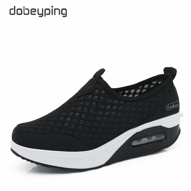 Spring Autumn Casual Women Shoes Air Mesh Women's Flats Shoe Flat Platform