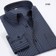 Spring Autumn Men Plaid/Striped Shirts Men