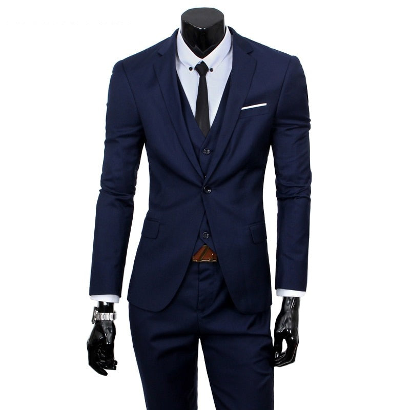 Men Suits One-Buckle Brand Suits Jacket Formal Dress Men Suit