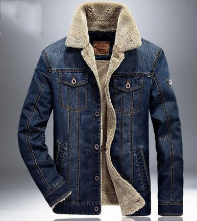 M-6XL Men Jacket and Coats Brand Clothing Denim Jacket Fashion Mens