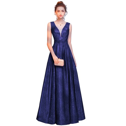Homecoming Dresses: V Neck High Split Tulle Sleeveless Evening Gown A-Line Lace Up