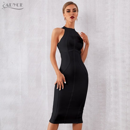 White Women Bodycon Bandage Dress Elegant Tank