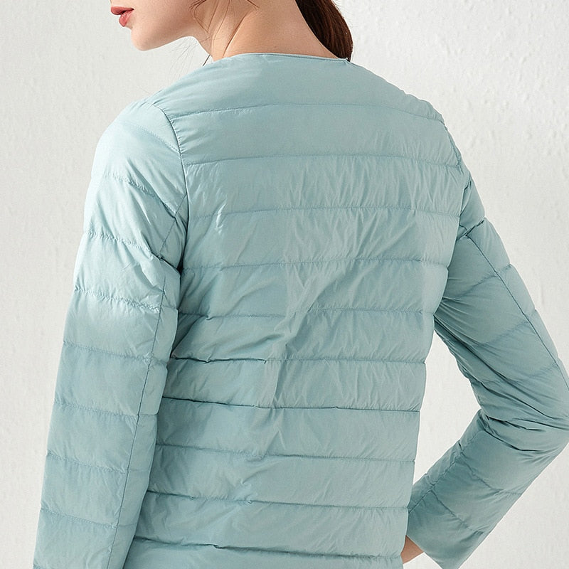 Ultra Light Down Women Matt Fabric Lightweight Coat Warm