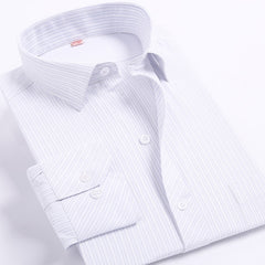 Spring Autumn Men Plaid/Striped Shirts Men