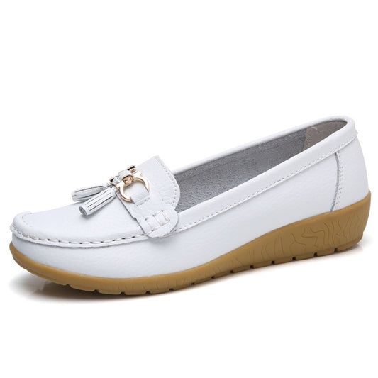 Women Shoes Spring Autumn Cow Leather Flats Women Footwear