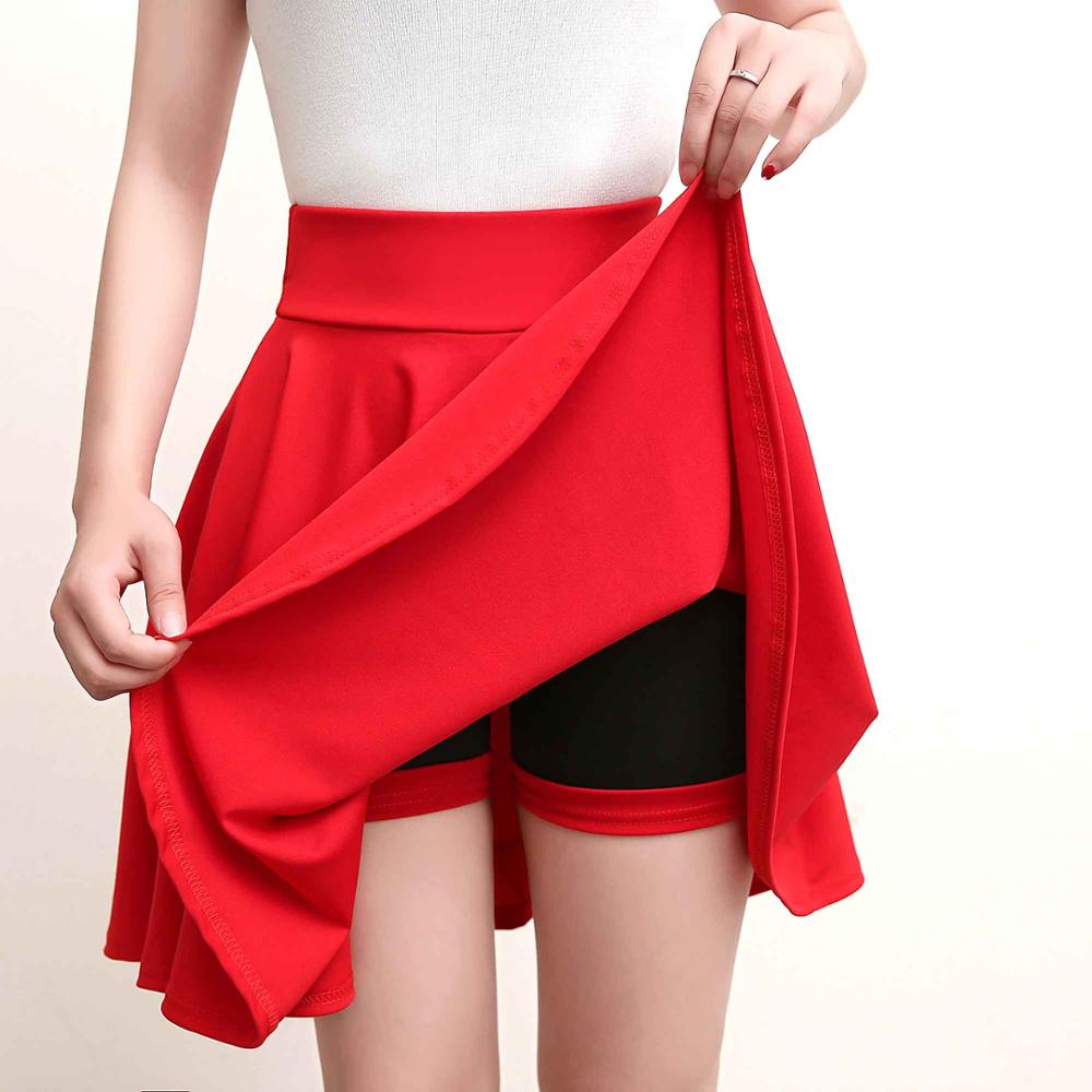 Shorts Skirts Womens Summer Fashion School Korean Style Red Black Mini