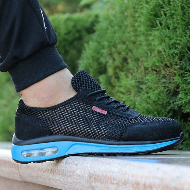 Protective Shoes Breathable Safety Shoes Men Lightweight Steel