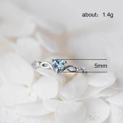 Simple Heart Ring For Women Female Cute Finger Rings Romantic