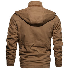 Winter Parkas Mens Casual Thick Warm Bomber Jacket Mens Outwear Fleece