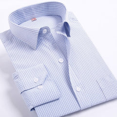 New Arrival Spring Autumn Men Plaid/Striped Shirts Men