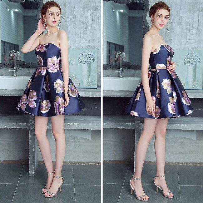 Homecoming Dresses: Short Prom Dresses Backless Lace-Up Mini  Party Dresses