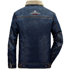 M-6XL Men Jacket and Coats Brand Clothing Denim Jacket Fashion Mens