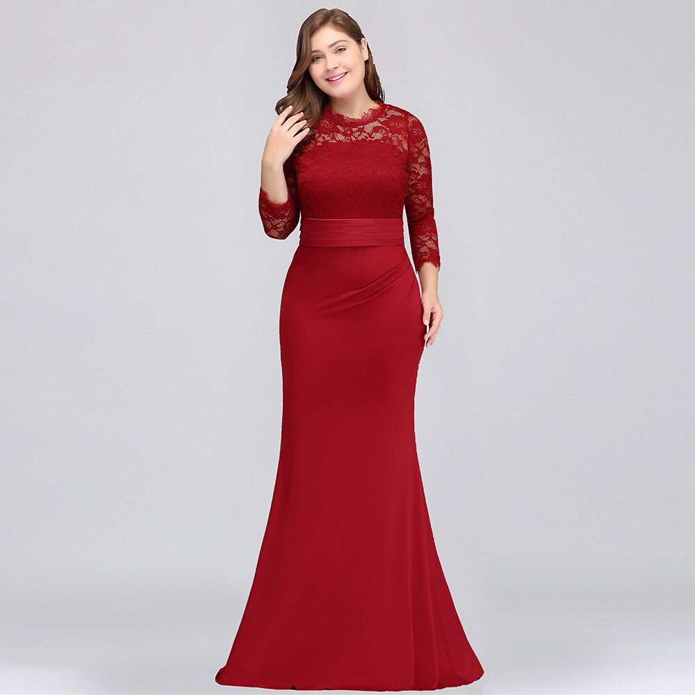 Homecoming Dresses: Mermaid Lace Long Prom Dresses Red Royal Blue Prom Gown