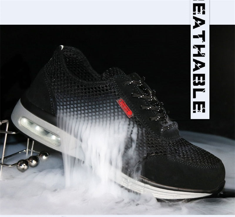 Protective Shoes Breathable Safety Shoes Men Lightweight Steel
