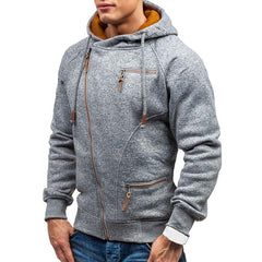 Hoodie Men Autumn Casual Solid Long Sleeve Mens Hoodies