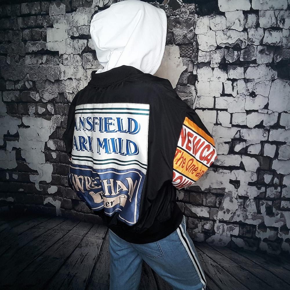 Spring Jacket Women Windbreaker Coat Patch Designs Harajuku Loose Bomber