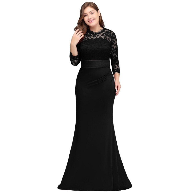 Homecoming Dresses: Mermaid Lace Long Prom Dresses Red Royal Blue Prom Gown
