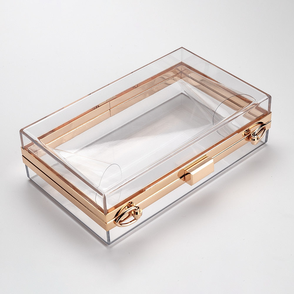 Women Acrylic Clear Purse Cute Transparent Crossbody Bag Lucite See Through