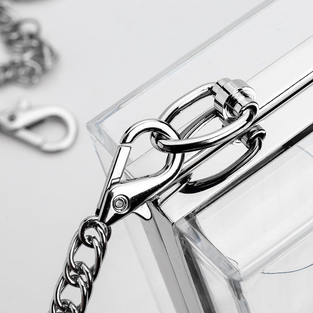 Women Acrylic Clear Purse Cute Transparent Crossbody Bag Lucite See Through