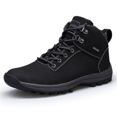 Outdoor Fashion Leather Men Boots Comfortable Men Shoes Waterproof Ankle Boots