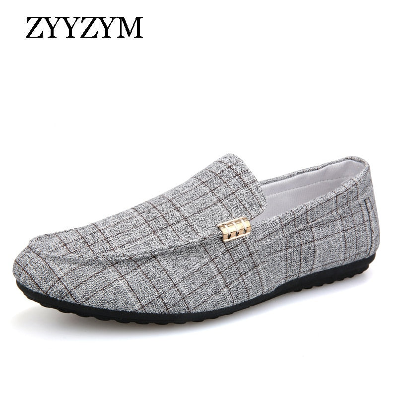 Men Casual Shoes Spring Summer Men Loafers Slip On Light Canvas
