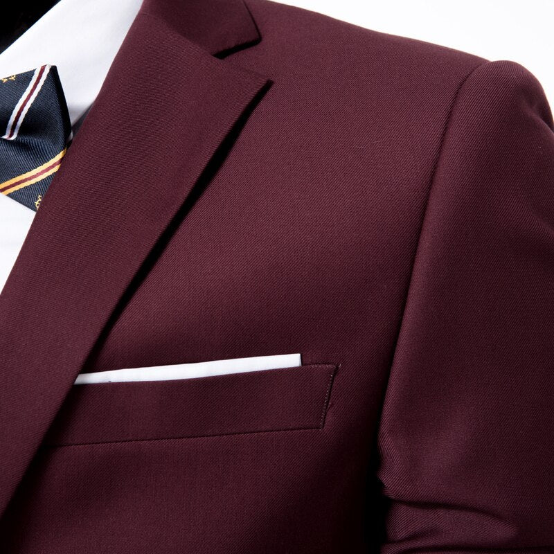 Tuxedo for Mens: Men Suits One-Buckle Brand Suits Jacket Formal Dress Men Suit