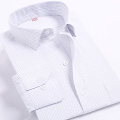 Spring Autumn Men Plaid/Striped Shirts Men