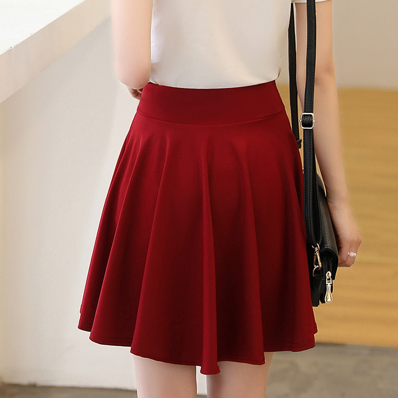 Shorts Skirts Womens Summer Fashion School Korean Style Red Black Mini