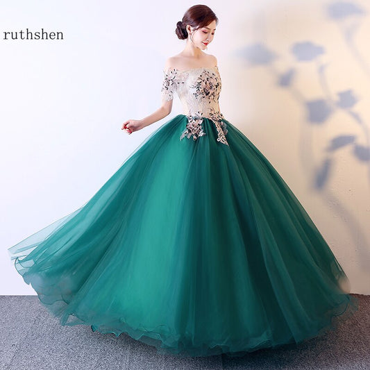 Homecoming Dresses: Prom Dresses Long Off Shoulder Elegant Ball Gown
