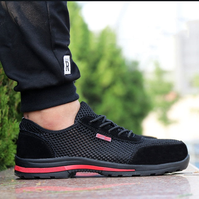 Protective Shoes Breathable Safety Shoes Men Lightweight Steel