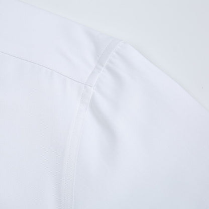 Men's Long Sleeve Standard-fit Solid Basic Dress Shirt Patch