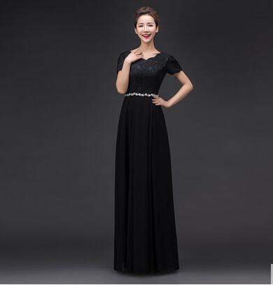 Evening wear Dresses: Wine Red Formal Long Plus Size Vestidos Neckline
