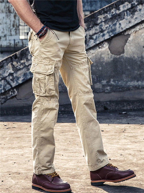 Men Cargo Pants Mens Casual Multi Pockets Military Large size 40