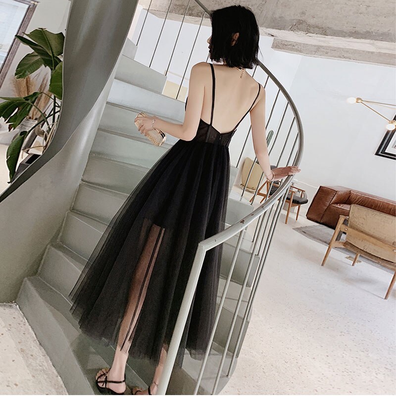 Homecoming Dresses: Prom party dress evening dress soft tulle V-neck