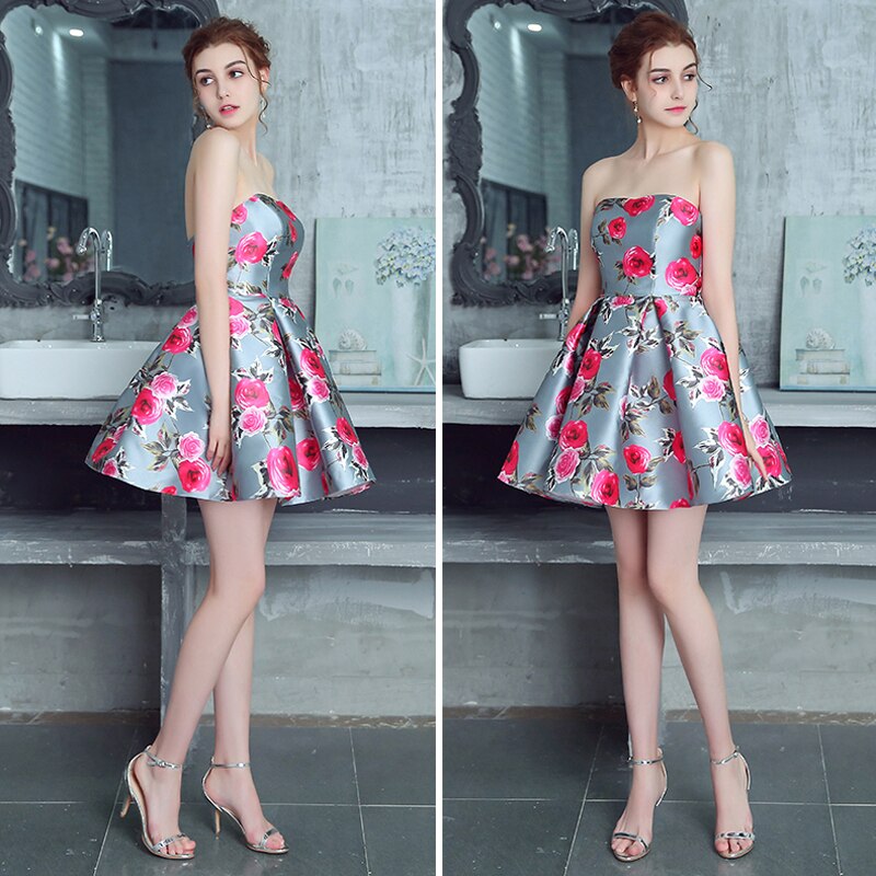 Homecoming Dresses: Short Prom Dresses Backless Lace-Up Mini  Party Dresses