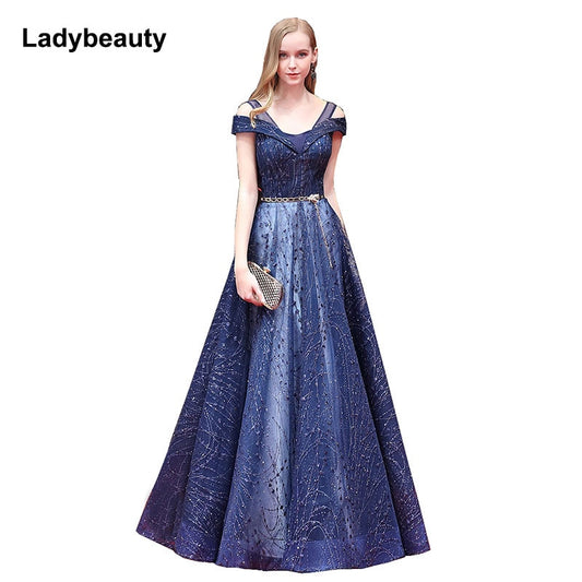 Homecoming Dresses: Evening Dresses A Line Prom Gown sequins Lacing evening