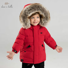 dave bella winter baby boys down jacket children white duck down padded