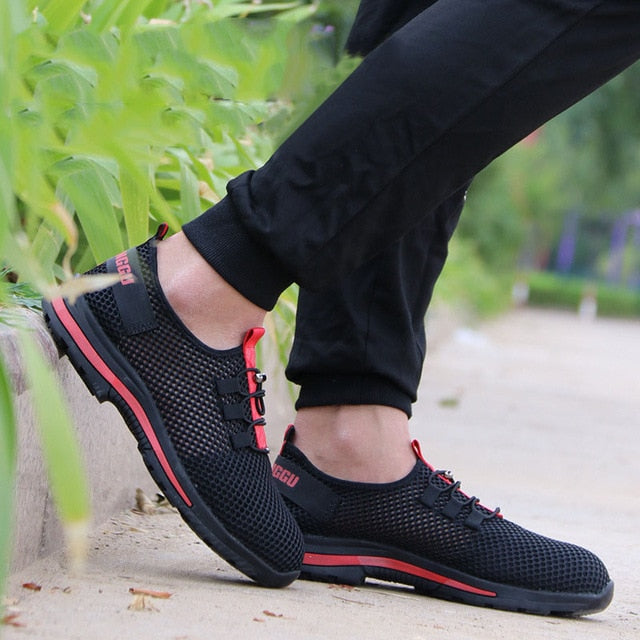 Protective Shoes Breathable Safety Shoes Men Lightweight Steel