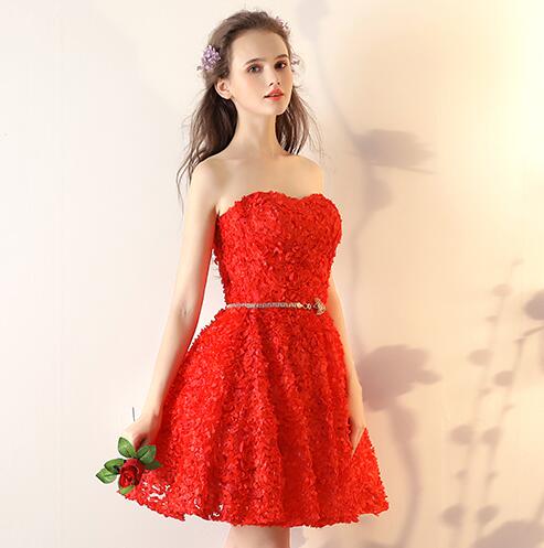 Homecoming Dresses: A-Line Sweetheart Short Prom Dresses Backless Lacing