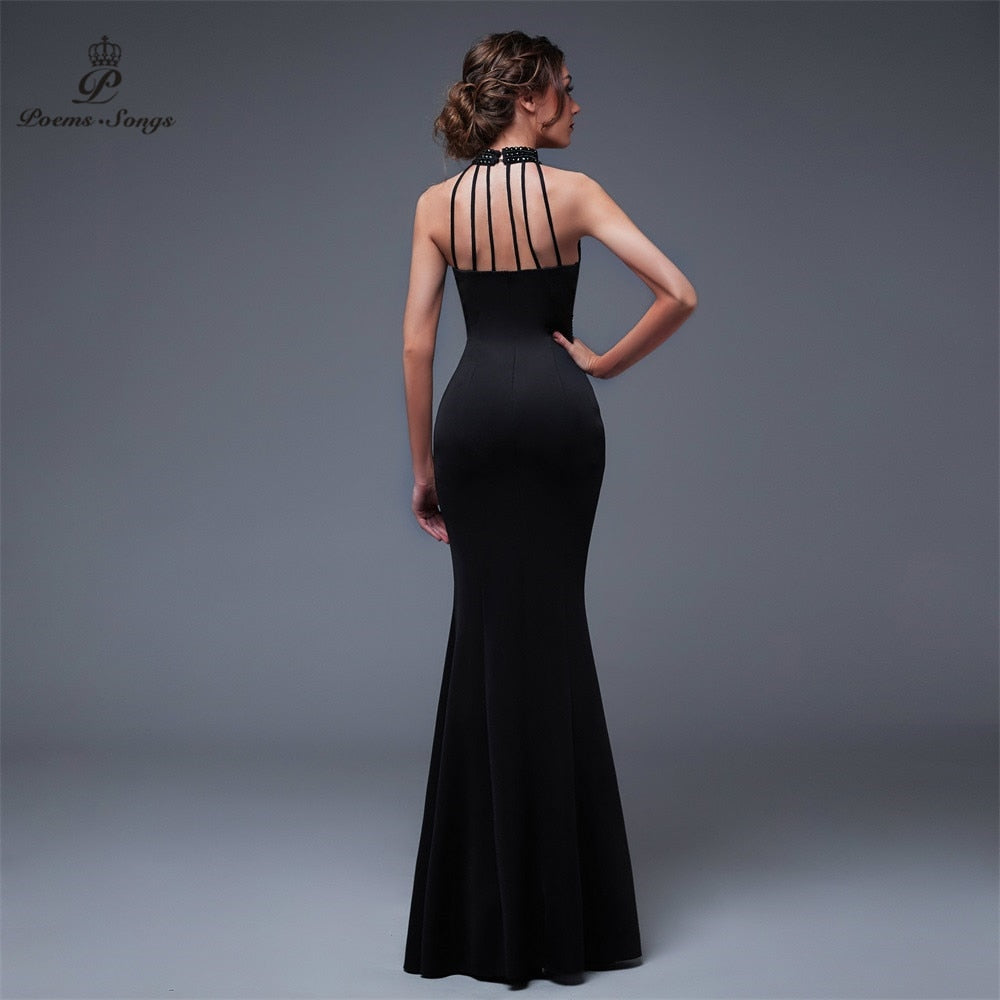 Evening wear Dresses: Evening dress Charming Slit Side Open Prom Formal Party dress