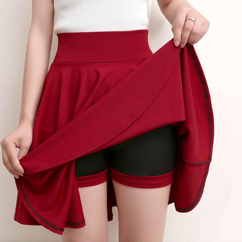 Shorts Skirts Womens Summer Fashion School Korean Style Red Black Mini