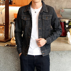 Winter Mens Denim Jackets Fashion Men Fleece Thick Warm Jeans Jacket Men