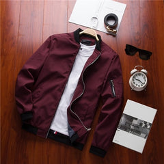 DIMUSI Spring Men Bomber Zipper Jacket Male Casual Streetwear