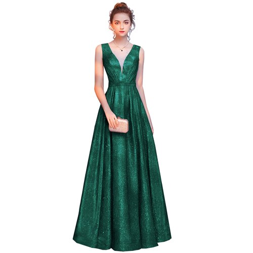 Homecoming Dresses: V Neck High Split Tulle Sleeveless Evening Gown A-Line Lace Up