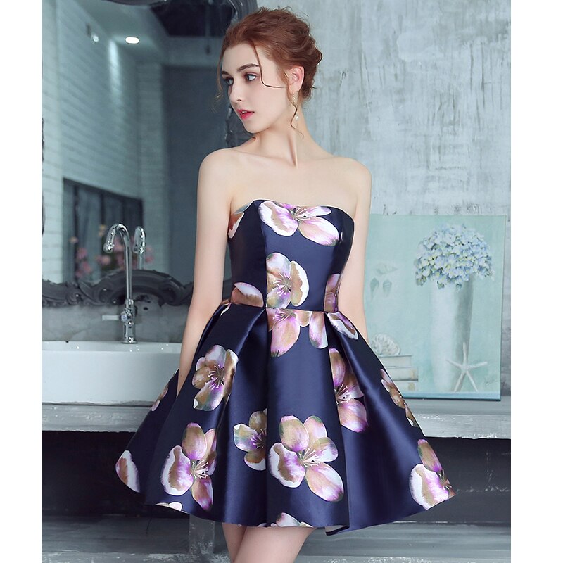 Homecoming Dresses: Short Prom Dresses Backless Lace-Up Mini  Party Dresses